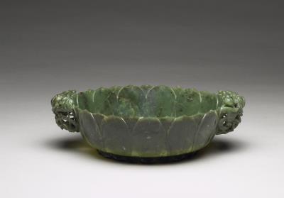 图片[2]-Jade lotus-shaped washer, Qing dynasty (1644-1911)-China Archive